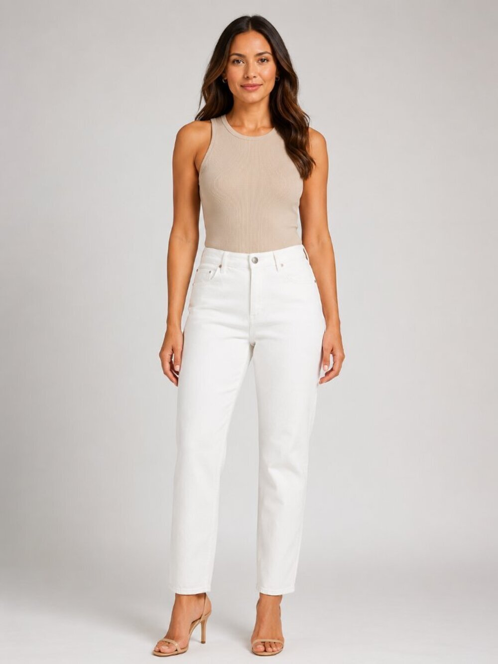 Gloria Vanderbilt Amanda White Stretch Pants 14 Short